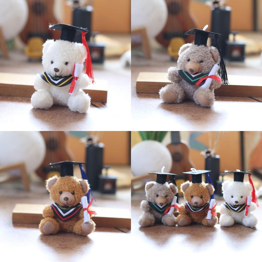 Doctor Bear Keychain Backpack Pendant Super Soft Pp Cotton Graduation Kids Gift