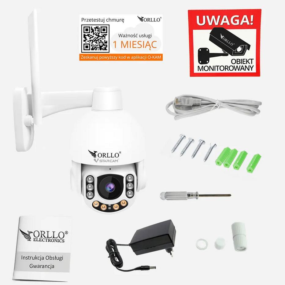 Cameră IP Orllo Z7 Pro exterioară rotativă GSM 4MPx