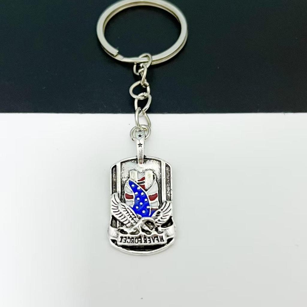 Retro Independence Day Eagle Keychain: Creative & Fashionable Backpack or Mobile Phone Charm