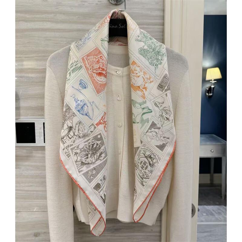 NINA SOLOR Twill Silk Scarf