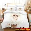 3D Lady Gaga Beding Set Printed Bed Linen Set With Pilowcase Bed Soft Duvet Cover Soft Single Double Quen Super King-Sized Dimensionsd Dimensions Boys