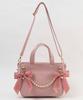 WEGO Sparkling Lace-Up Frilled Shoulder Bag, Decorative Bag, Clear Bag, Perfect Gift for Live Events, Women's, Size F, Pink