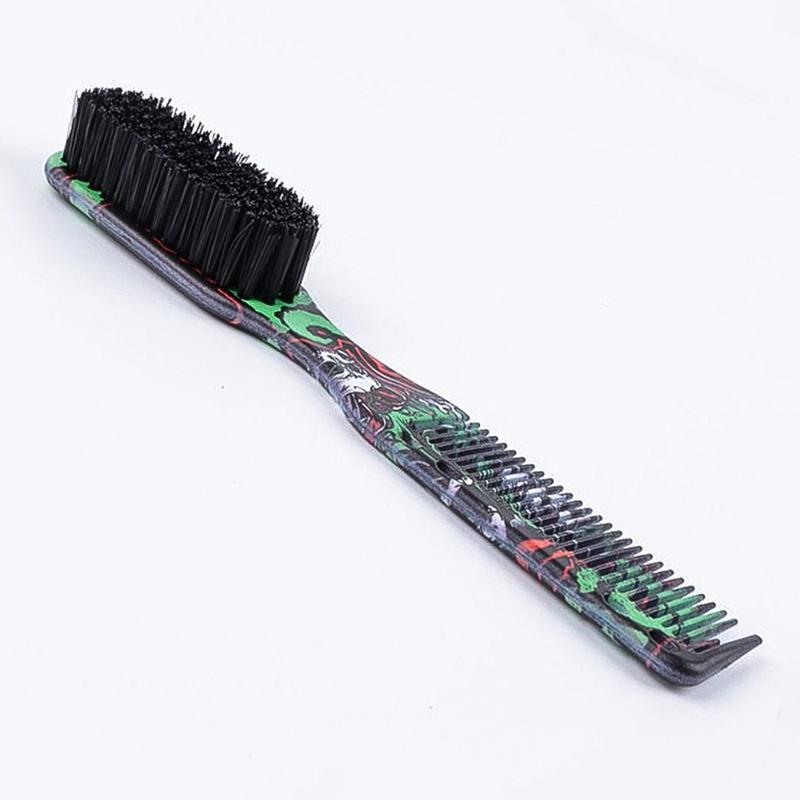 Double-Sided Professional Barber Neck Brush Comb Shaving Beard Salon Carving Duster Cleaning Brush Hair Cutting Comb