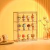 COZENTA Figure Display Collection Transparent Wall Mount Case, Case, PET, Shelf, Magnetic, (3 Tiers, 27x36x13cm)