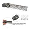 Gentelman Barber Styling Metal Comb Stainless Steel Men Beard Comb Mustache Care Shaping Tools Pocket Size Silver Hair Comb