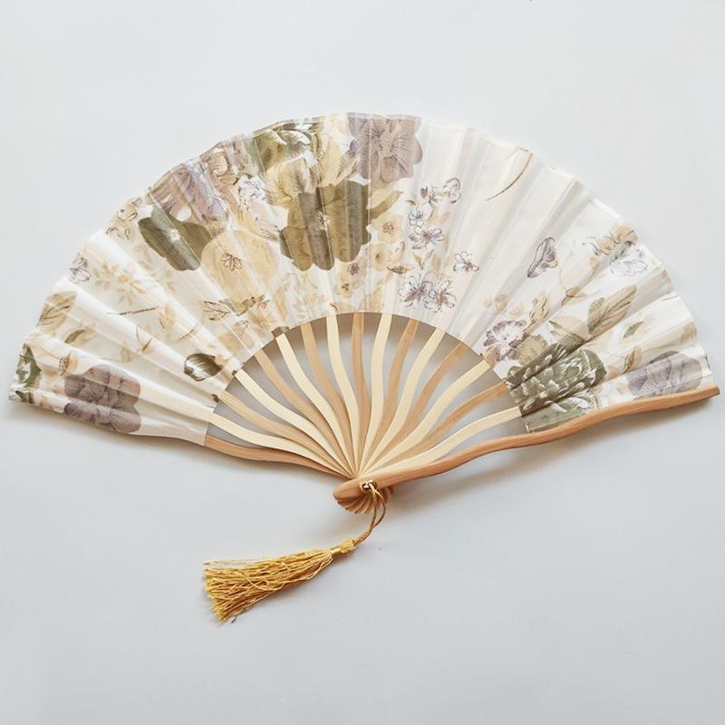 Elegant Multi-Pattern Japanese Style Personalized Handmade Fan Crafts Dance Hand Fan Folding Fan Home Decoration Summer Gift