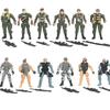 6/12Pcs Warrior Elite Force Military Action Figure Playthings with Weapons 10cm Terrorist SWAT Team Soldiers for Children Playing Present