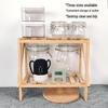 Original Multi-Layer Wooden Folding Desk Rack for Girls - Simple Bookshelf & Dorm Organizer