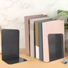 2Pcs Book Stand Metal Book Ends L-shaped Stable Support Non-slip Space-saving Easy To Clean Book Stand Tidy Desktop Accessory
