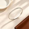 Fashion Luxury Inlaid Square Zircon Bracelet for Women Simple Minimalist Titanium Steel Bangle Jewelry Accessories Gifts