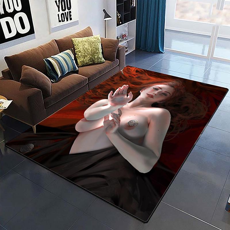 Ghostblade-Druck, kreatives Muster, rutschfester Teppich, Camping-Kissen, Fußmatte, Spielbereich, Teppich, Anime-Raumdekoration, Kawaii-Teppich, Yoga-Matte