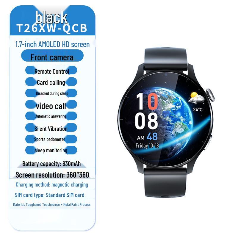 Middle School Student Smartwatch: Kids' Video, GPS, SIM Dual Call.