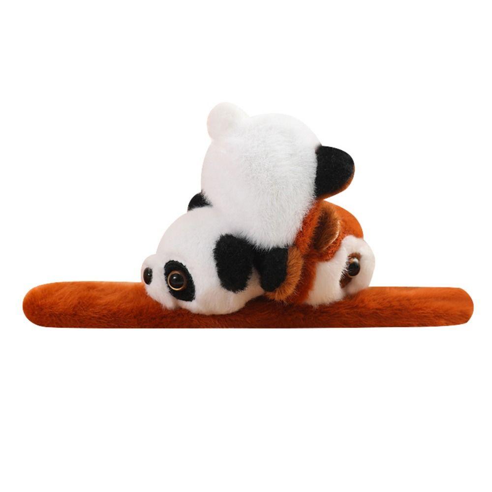 Turn into Highland dog Slap Bracelet Series Simulation Raccoon Plush Wrist Band  Birthday Gift