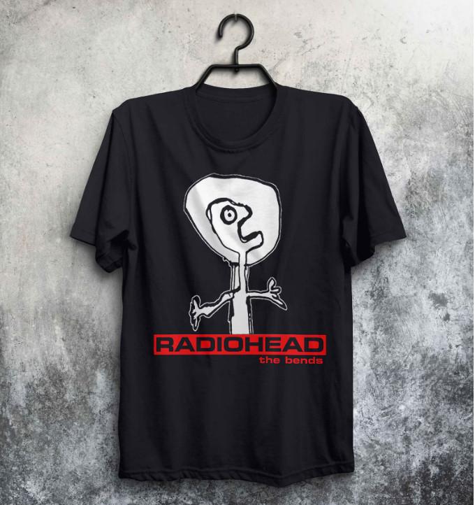 RADIOHEAD The Bends Tshirt Unisex Black Gift Unisex T-Shirt XXXL