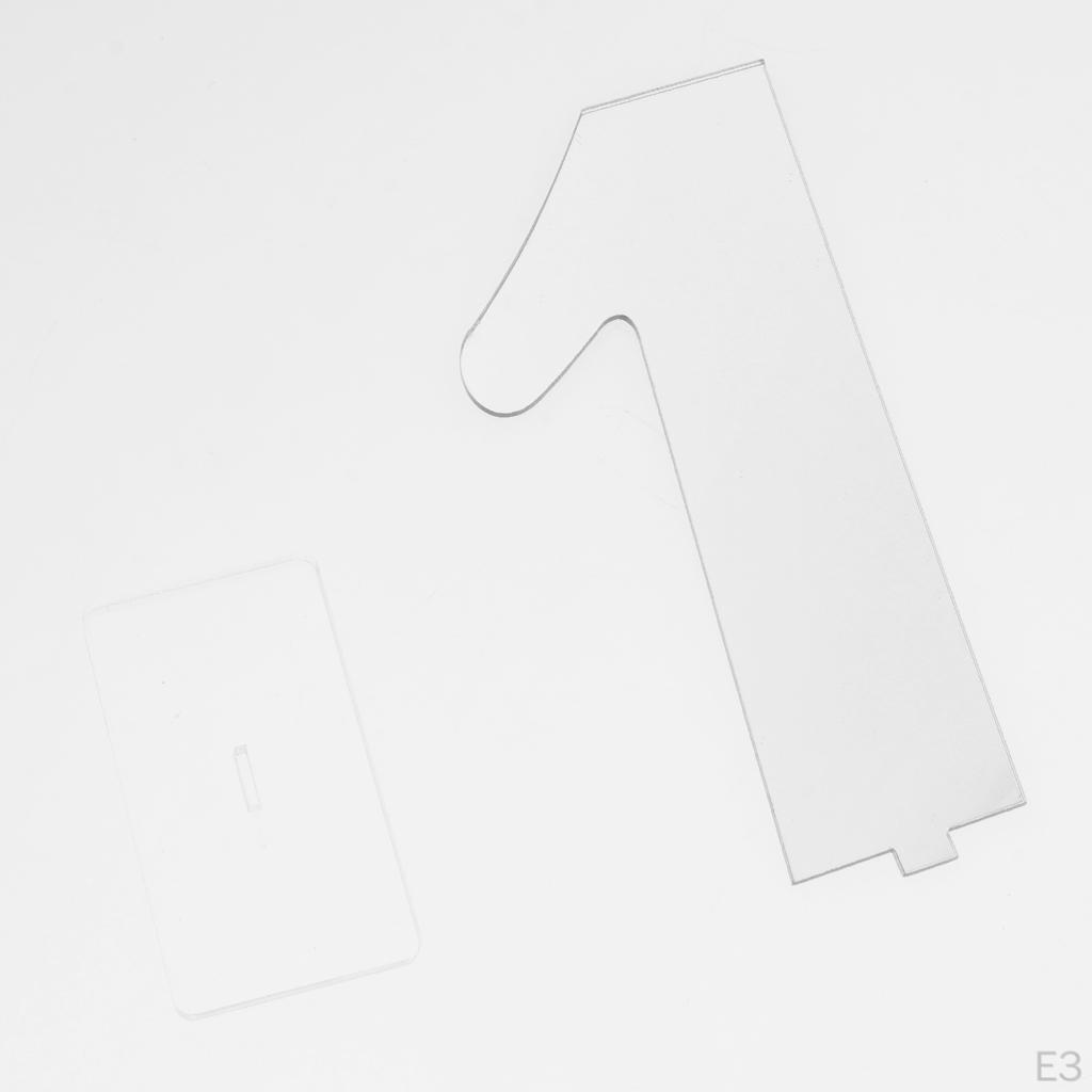 9 Acrylic Table Number Freestanding for Wedding Reception Decor -