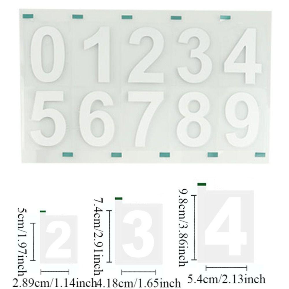 5Pcs High Temperature Waterproof Invisible Digital Sticker  for Vehicles/Car/SUV