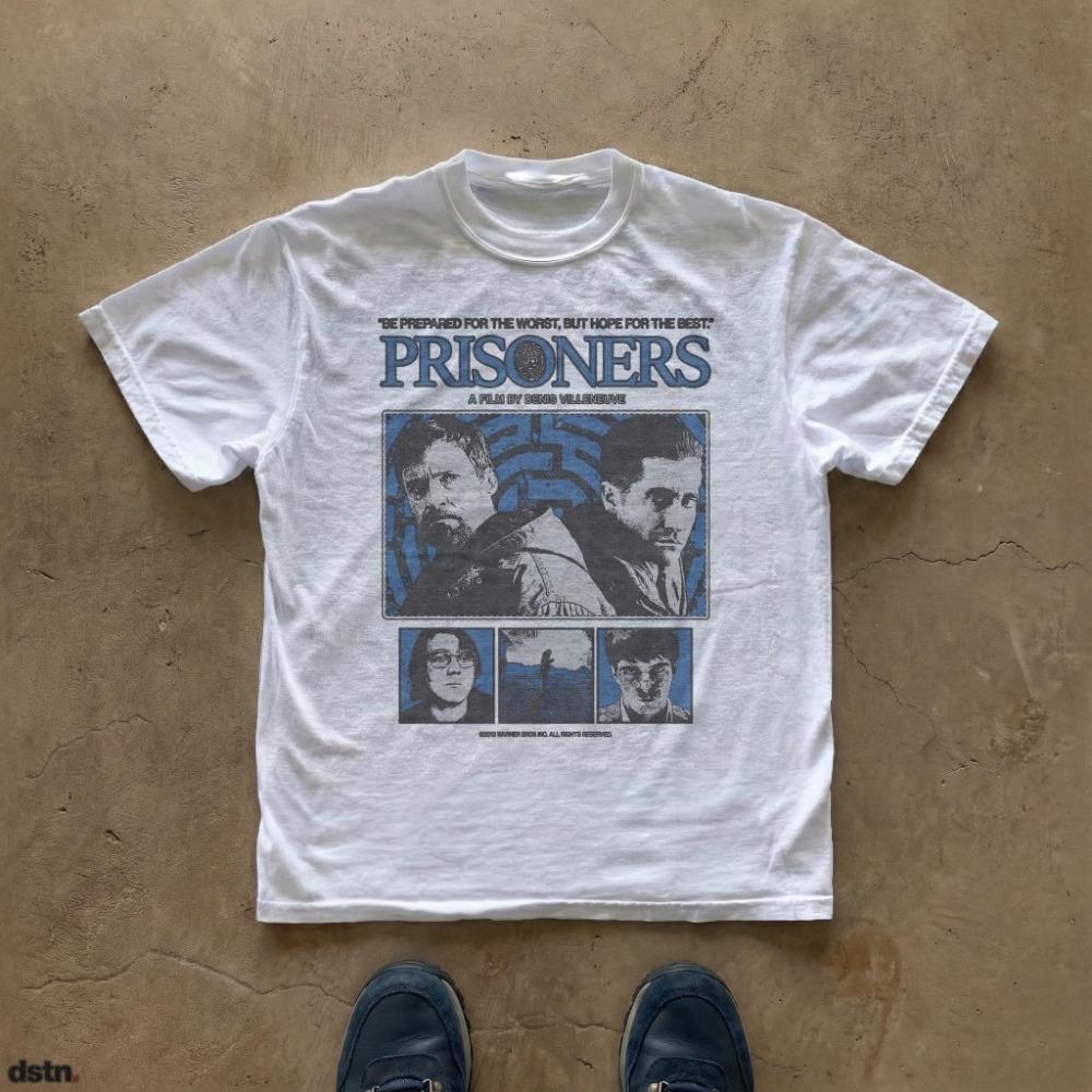 

2026 Summer New Prisoner Movie Poster Highquality Casual Comfortable and Breathable Mens Printed Roundneck Tshirt M