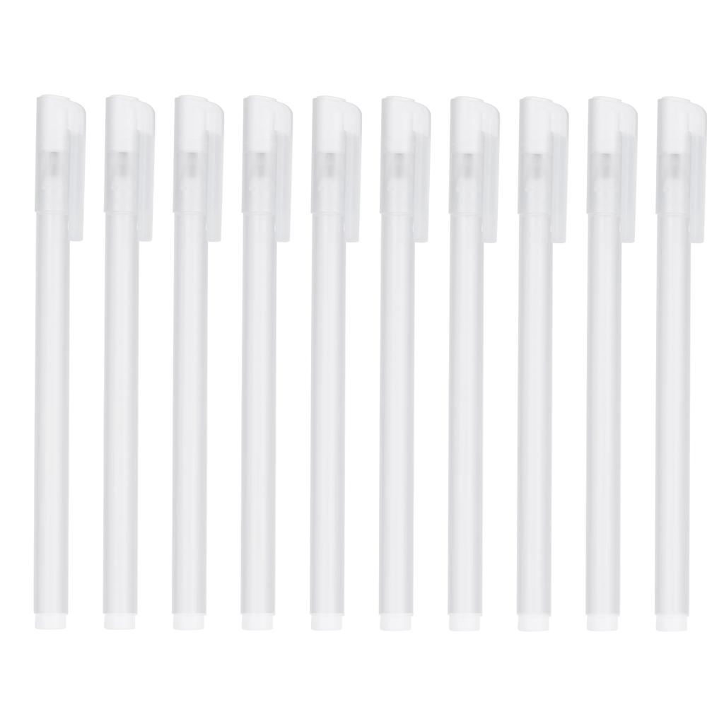 10Pcs High Light White Pen DIY Highlighter Marker Black Card Stationery Art Supplies