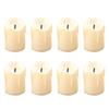 24Pcs Simulated Lights with Realistic Glow LED Flameless Candles for Safe Decoration Valentine Christmas Party Use
