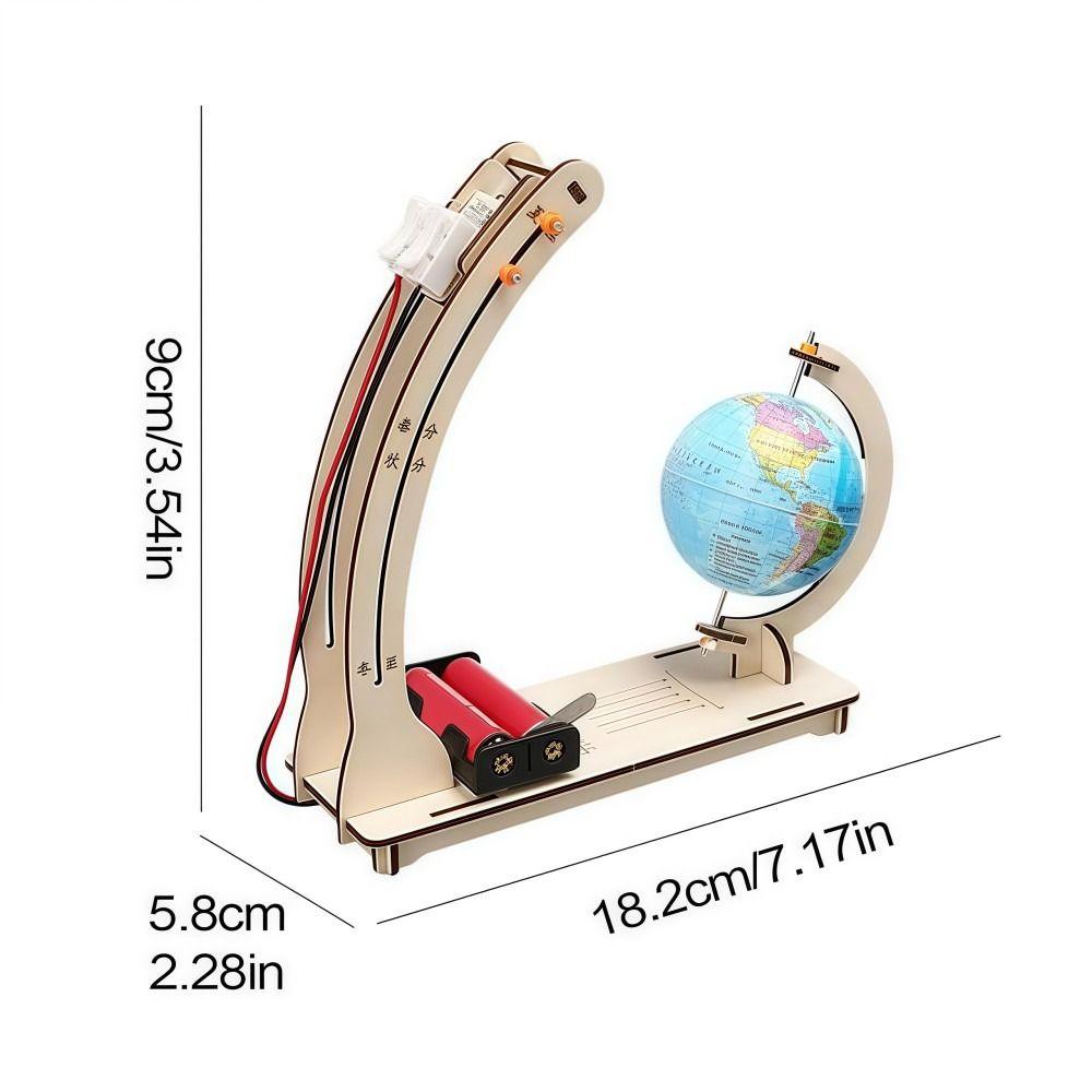 Simulation Day Night Alternation Globe STEM Technological Physics Learning Kit  Kid