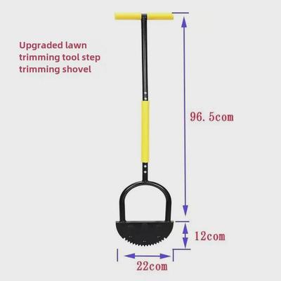 Ręczna podkaszarka do krawędzi trawnika w kształcie półksiężyca z uchwytem i ząbkowanym ostrzem