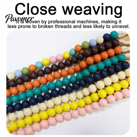 Reusable Curtain Ties 2Pcs Wood Bead Tiebacks, Holdbacks for Thin or Thick Window Draperies, Beautiful Buckles Boho Farmhouse Tie Backs Home