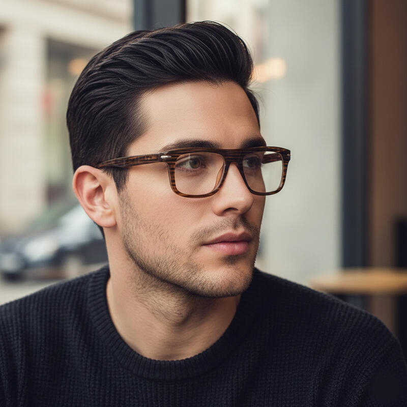 

LUXEYE Роскошные Очки Гик Шик Безободковая Роговая Оправа для Очков MR2199 Single product