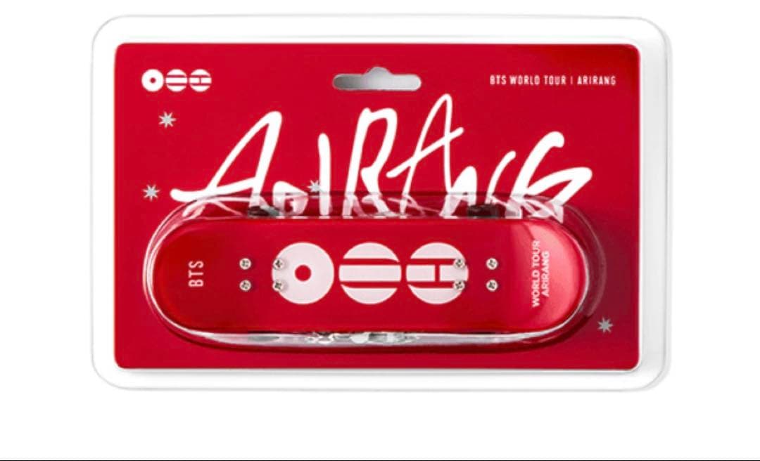 [USED] BTS WORLD TOUR ARIRANG Mini Skateboard Keychain (Red)