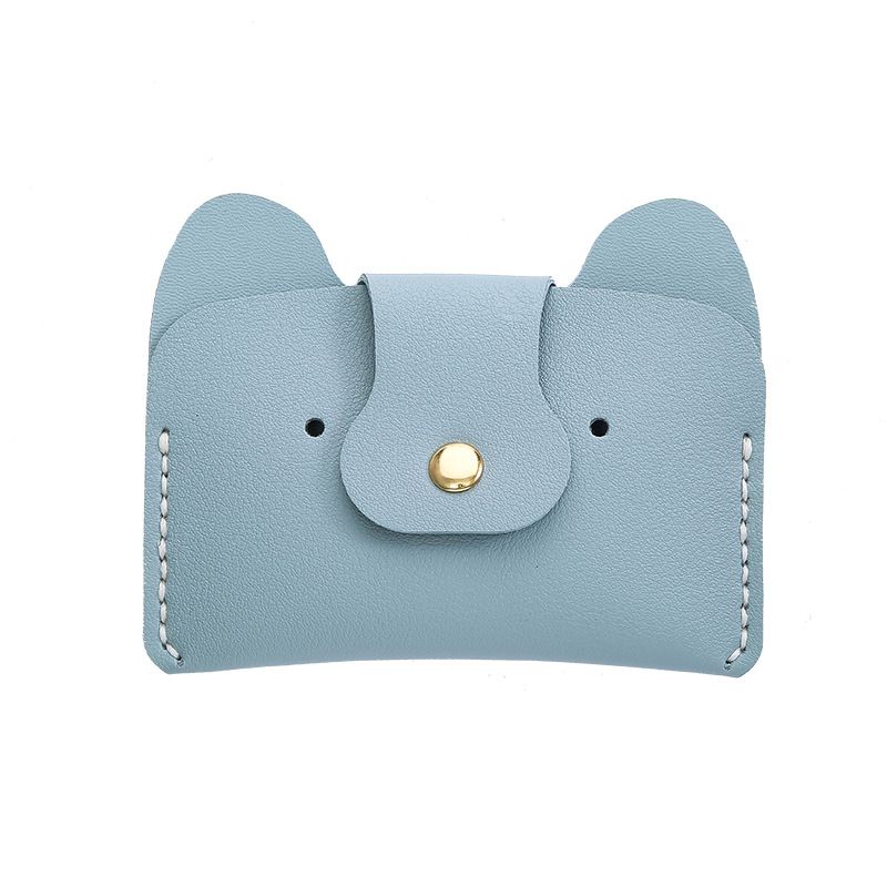 

Сделай сам Ручной работы Кожаный Материал Пакет Держатель для карт Кошелек для монет Многокарточный Банковский ID Кошелек для монет Легкий Мультяшный Милый Puppy card bag blue material bag