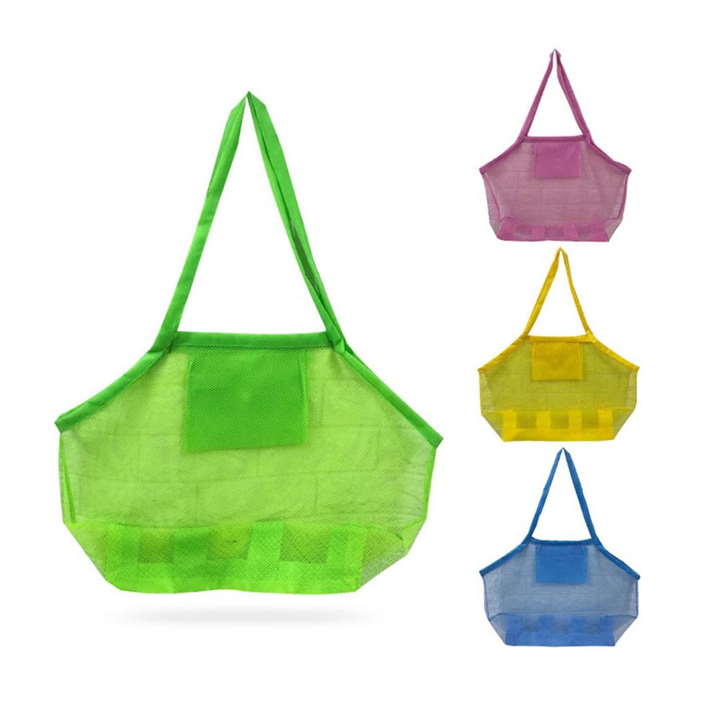 Mesh Beach Handbag Children's  Storage Bag, Suitable For Outdoor Beach Storage Bag, Foldable
