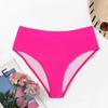 High-Waist Solid Color Bikini Swim Bottoms - Pure Desire Style