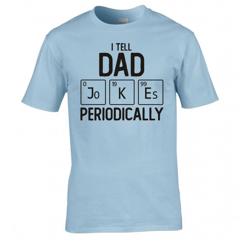 Funny Fathers Day I Tell Dad Jokes Periodically Tshirt 2XL