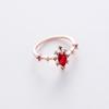 A variety of micro-set crystal zircon ring sweet and elegant ring popular jewelry