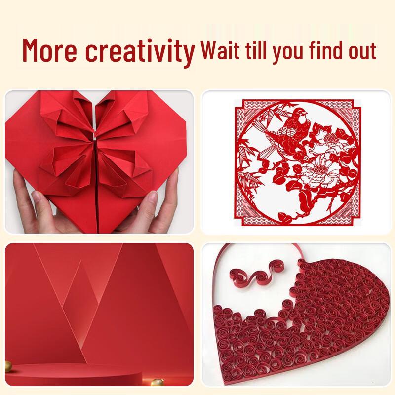 Jingyu A4 Röd 230g Tjockt Kartongpapper