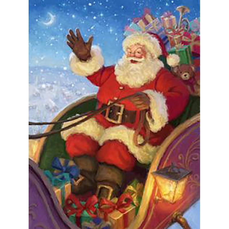 DIY Santa Claus 5D Diamond Painting Full Round Drill Christmas Gift Home Decoration Embroidery Cross Stitch Handcraft Art Kits