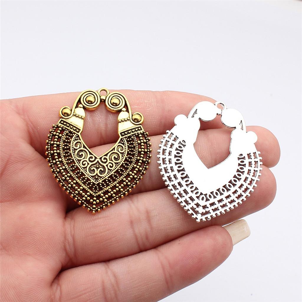 Flowers Of Life Charms Vintage Alloy Pendants For Nature Inspired Jewelry Making