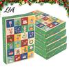 Christmas Surprise Toy 5Pcs 24-Day Advent Calendar Box, Blank Gift Box with Adult Holiday Pull-Tab Windows, Countdown Container, Party Favor Unboxing