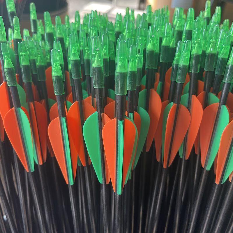 WEZHO 6mm Fiberglass Archery Arrows for Recurve Bows