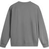 Li Ning Sports Fashion Series Comfortable Casual Letter Print Loose Round Neck Sweatshirt Unisex sweatshirt Asphalt-Gray AWDUE93-4
