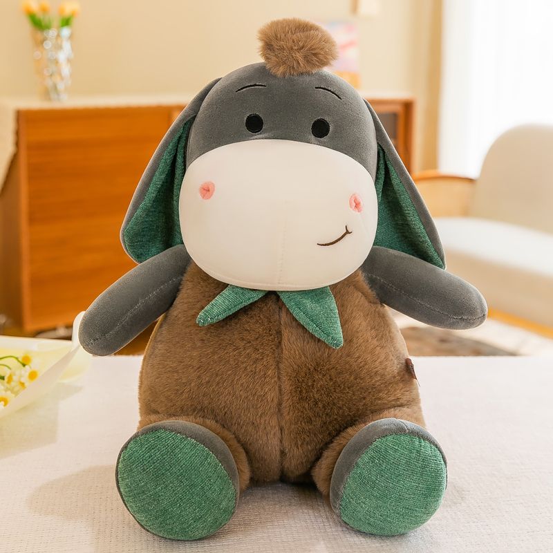 

Cute Sweet Potato Little Donkey Doll Bed Ragdoll Sleeping Pillow Plush Toy Creative Birthday Gift Doll Brown donkey 28cm