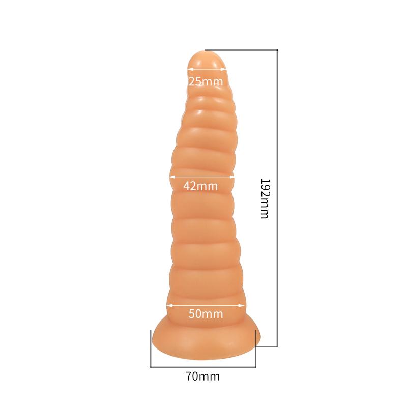 Thread shape Dildo Anal Plug 3 Size Butt Plug with Strong Suction Cup Men Prostate Massager Sex Toys for Men Women MasturbationGood product