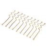 10Pcs/Set Copper Curve Connecting Rod Charms Diy Making Earrings Jewelry Crafts
