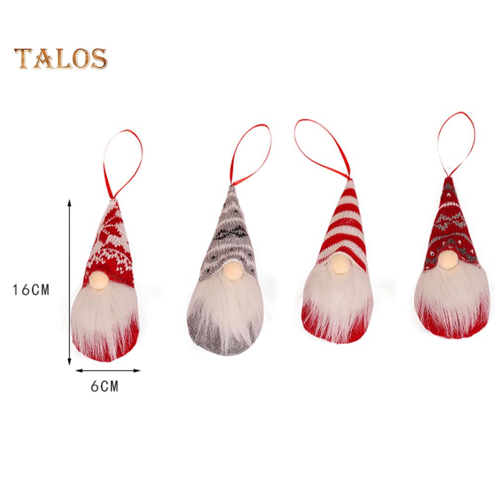 Buy Happy Holiday! Christmas Santa Faceless Gnome Xmas Tree Hanging ...