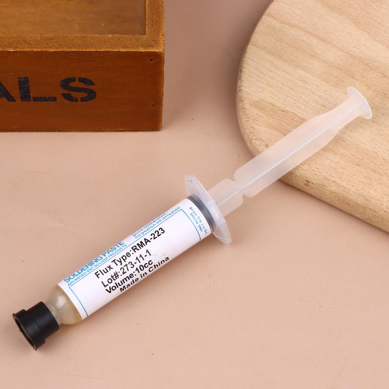 10Ml Flux For Soldering With Flexible Tip Syringe Solder Paste Flux Grease Repair Solde No Cleaning Welding Repair Tools
