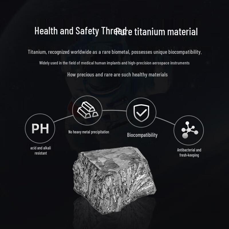 Shuiyisheng T806 Pure Titanium Insulated Water Bottle