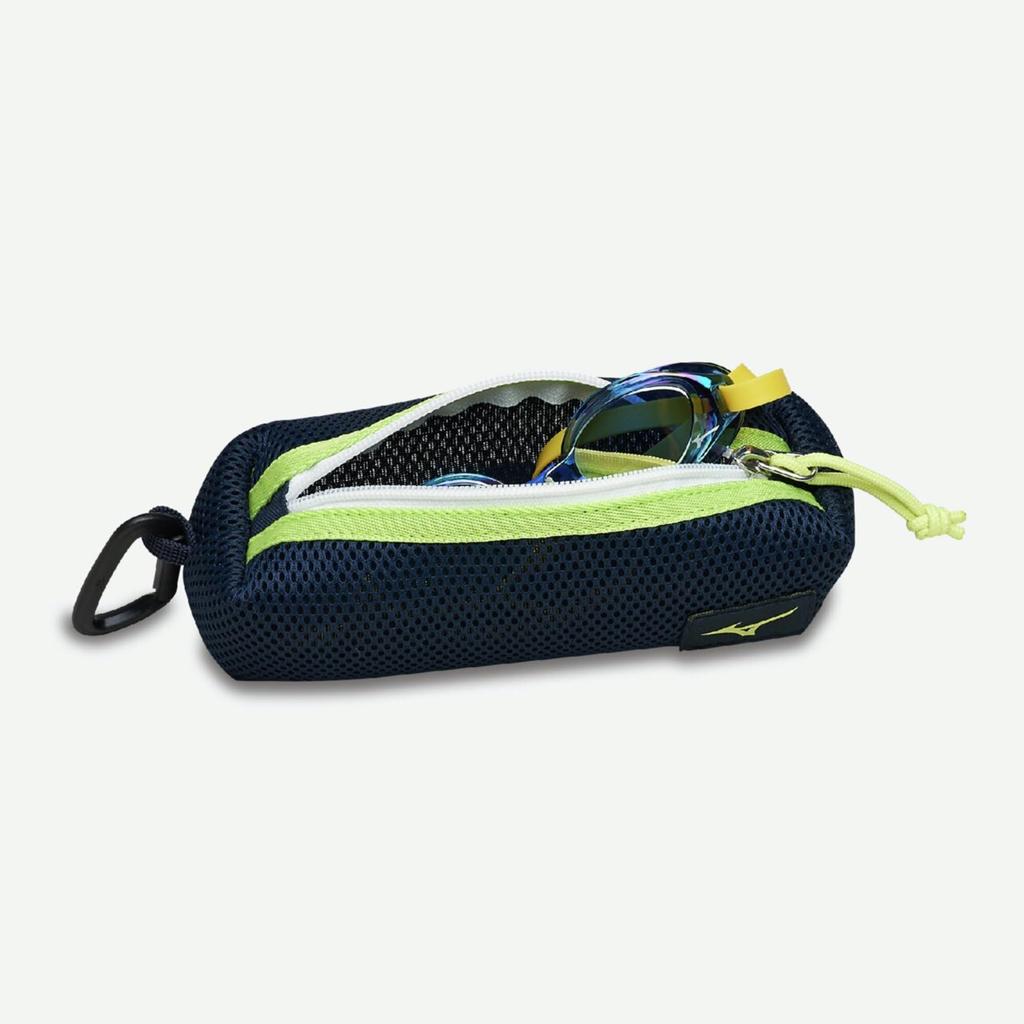 MIZUNO Mesh Goggle Case N3JMD020 Navy x Lime Swimming/Competitive Swimming/Fitness 84