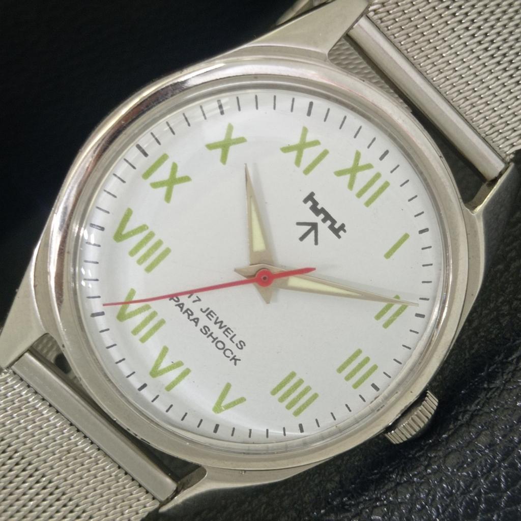 

HMT HAND-WINDING INDIAN MENS VINTAGE ROMAN FIGURE WHITE DIAL WATCH a702854-1 R211-a702854