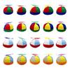 Fashion Colorful Bamboo Patchwork Beanie Fashionable Adults and Teens Perfect for Casual Outings and Outdoor Adventures