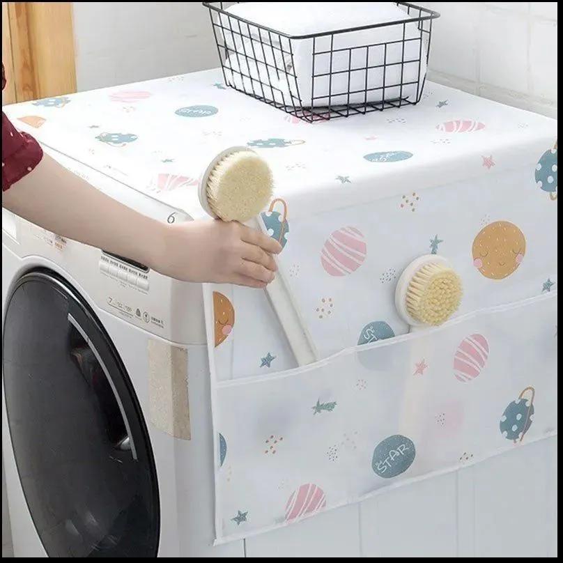 Protective cover for washing machine from dust.