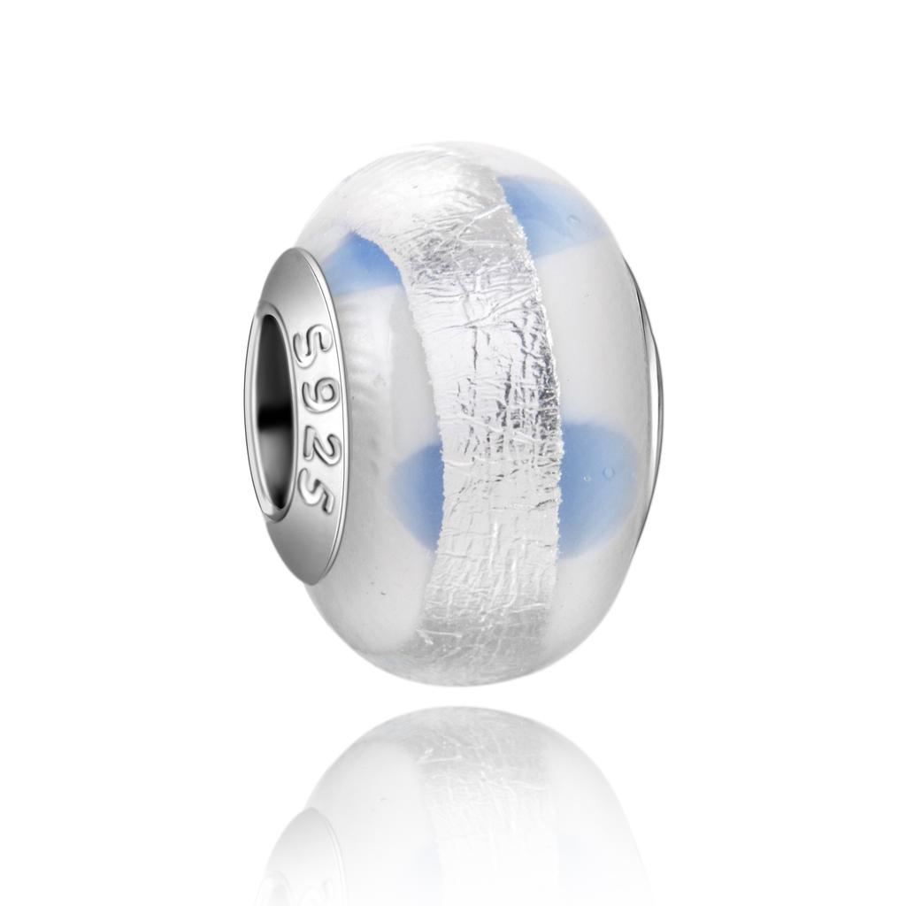 Murano Glas Serie Kupfer Mehrfarbig Rose & Blüten Grafik Anhänger Passt an Armband Damen Feiner Schmuck Zubehör